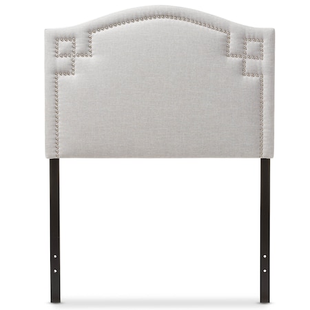 Baxton Studio Aubrey Modern Grayish Beige Upholstered Twin Size Headboard 125-6981